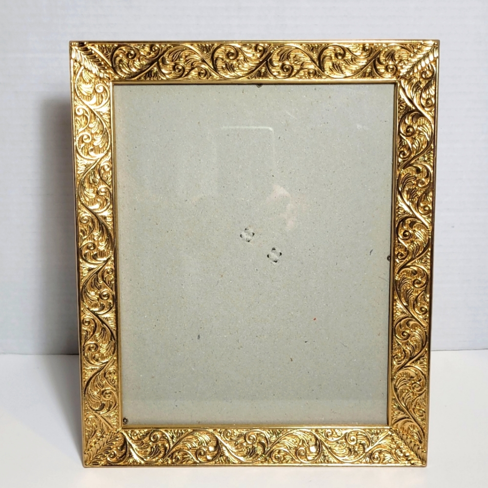 Golden Heavy Metal Vintage Picture Frame 1998 HB Group